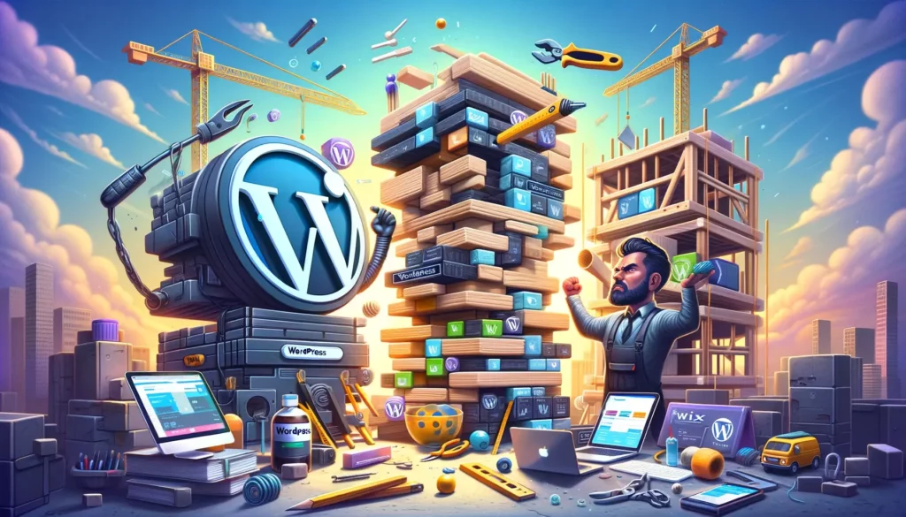 Wordpress vs Wix concepteur de sites internet